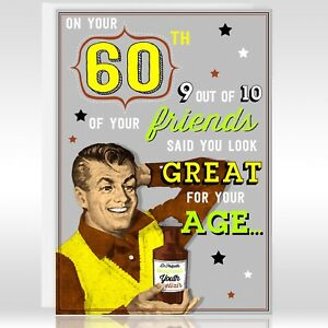 60th birthday greetings for men